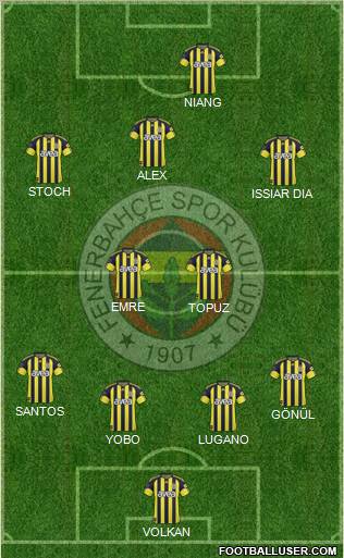 Fenerbahçe SK Formation 2011
