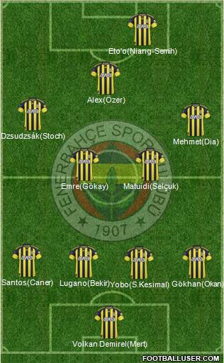 Fenerbahçe SK Formation 2011