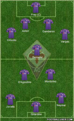 Fiorentina Formation 2011