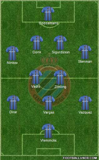 Club Brugge KV Formation 2011