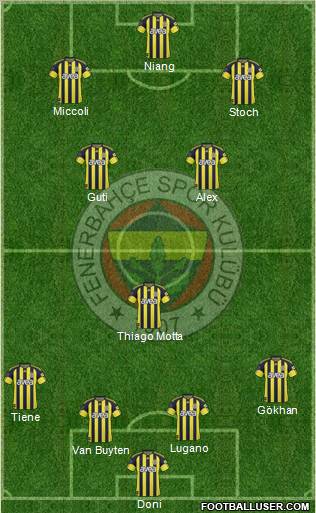 Fenerbahçe SK Formation 2011