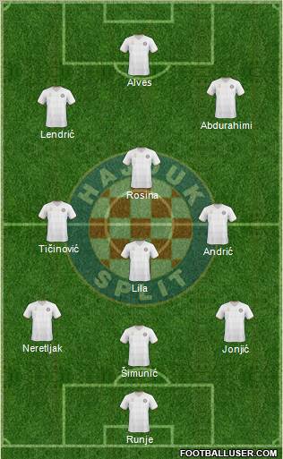 HNK Hajduk Formation 2011
