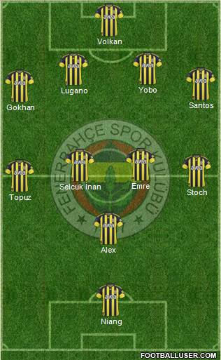 Fenerbahçe SK Formation 2011