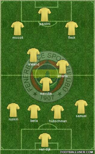 Fenerbahçe SK Formation 2011