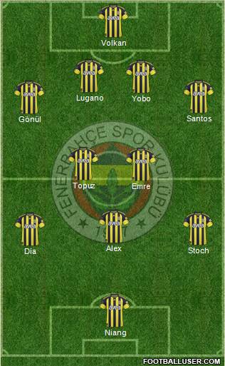 Fenerbahçe SK Formation 2011