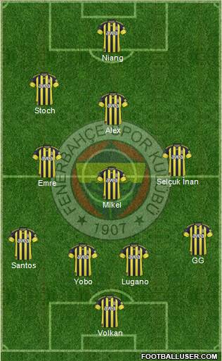 Fenerbahçe SK Formation 2011