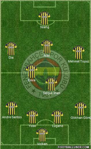 Fenerbahçe SK Formation 2011