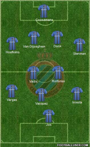 Club Brugge KV Formation 2011