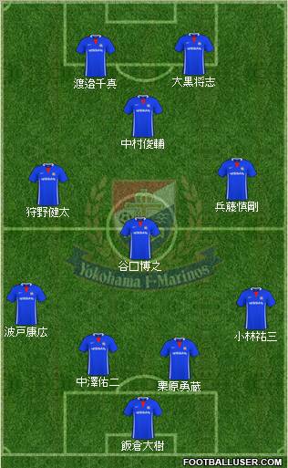 Yokohama F Marinos Formation 2011