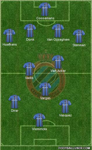 Club Brugge KV Formation 2011