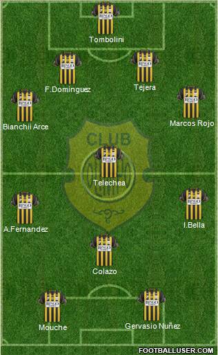 Olimpo de Bahía Blanca football formation