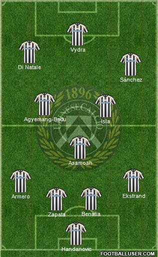Udinese Formation 2011