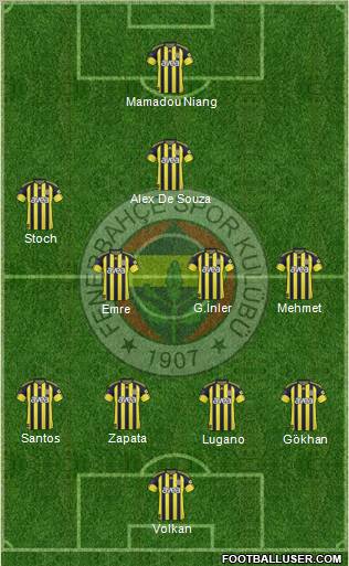 Fenerbahçe SK Formation 2011
