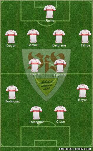 VfB Stuttgart Formation 2011