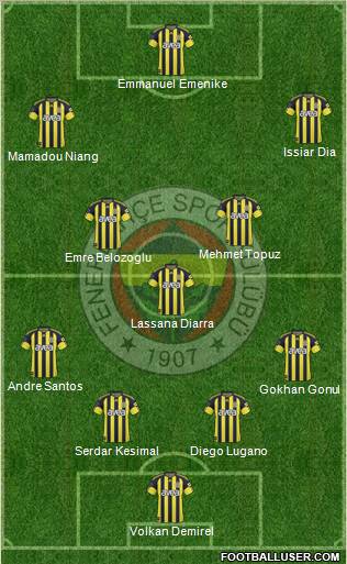 Fenerbahçe SK Formation 2011