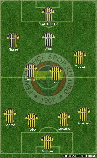 Fenerbahçe SK Formation 2011