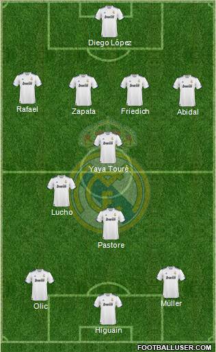 Real Madrid C.F. Formation 2011