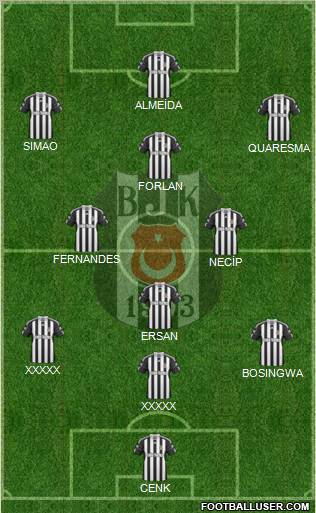 Besiktas JK Formation 2011