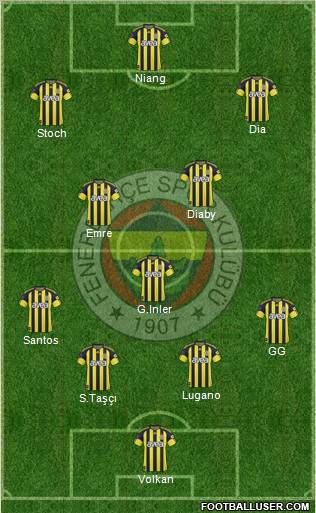 Fenerbahçe SK Formation 2011