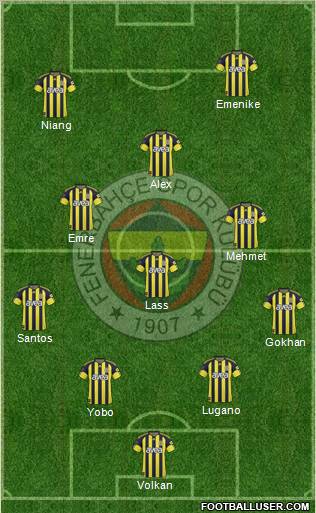 Fenerbahçe SK Formation 2011