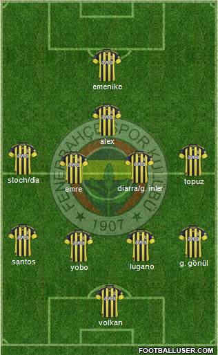 Fenerbahçe SK Formation 2011