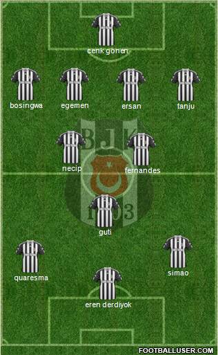 Besiktas JK Formation 2011
