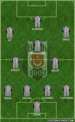 Besiktas JK Formation 2011