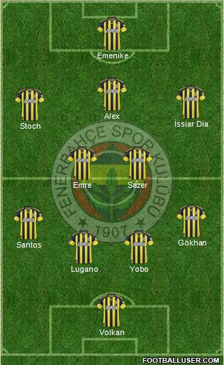 Fenerbahçe SK Formation 2011