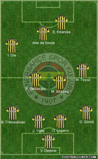 Fenerbahçe SK Formation 2011