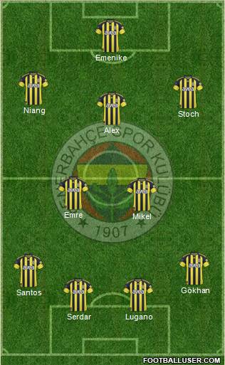 Fenerbahçe SK Formation 2011
