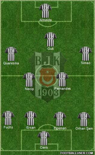 Besiktas JK Formation 2011