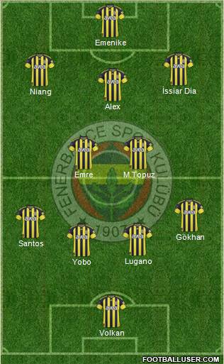 Fenerbahçe SK Formation 2011