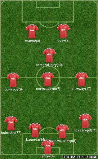 Manchester United Formation 2011