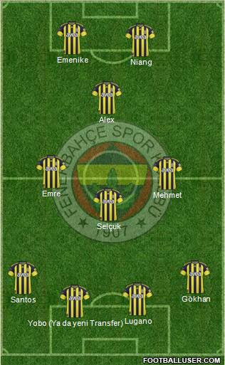 Fenerbahçe SK Formation 2011