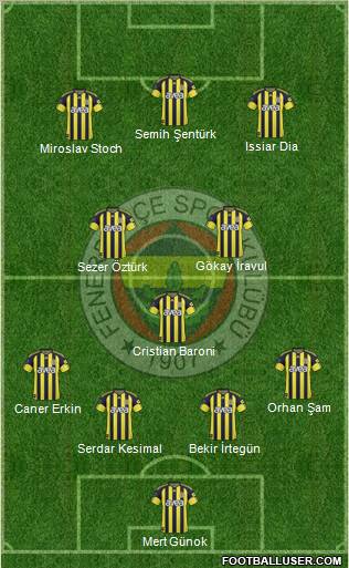 Fenerbahçe SK Formation 2011