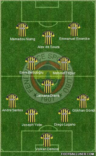 Fenerbahçe SK Formation 2011