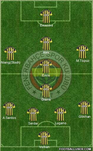 Fenerbahçe SK Formation 2011