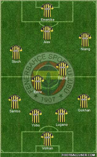 Fenerbahçe SK Formation 2011