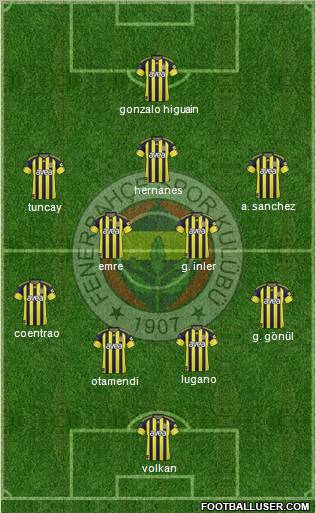Fenerbahçe SK Formation 2011
