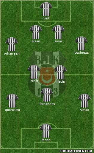 Besiktas JK Formation 2011