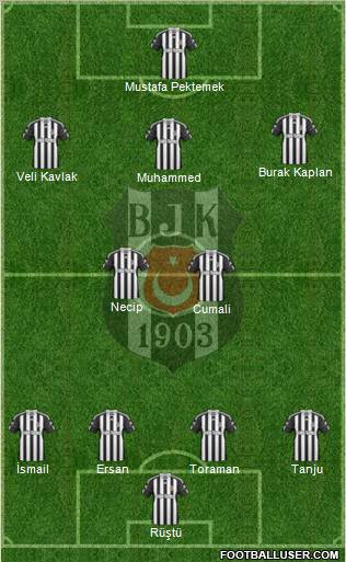 Besiktas JK Formation 2011