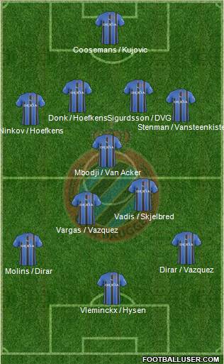 Club Brugge KV Formation 2011