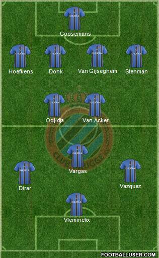 Club Brugge KV Formation 2011