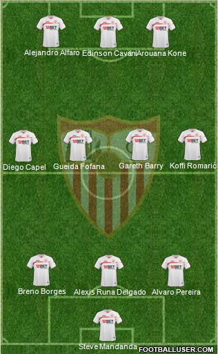 Sevilla F.C., S.A.D. Formation 2011