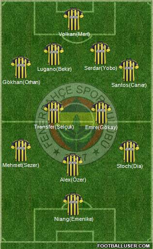 Fenerbahçe SK Formation 2011