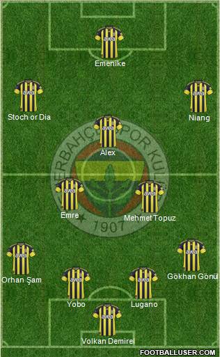 Fenerbahçe SK Formation 2011