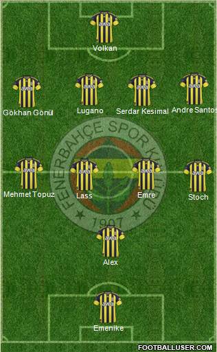Fenerbahçe SK Formation 2011