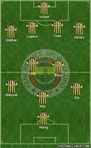 Fenerbahçe SK Formation 2011