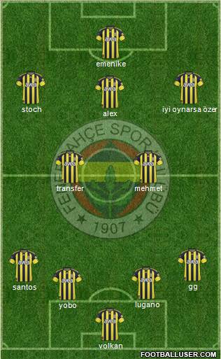 Fenerbahçe SK Formation 2011