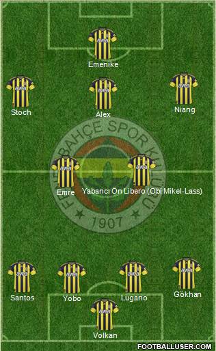Fenerbahçe SK Formation 2011
